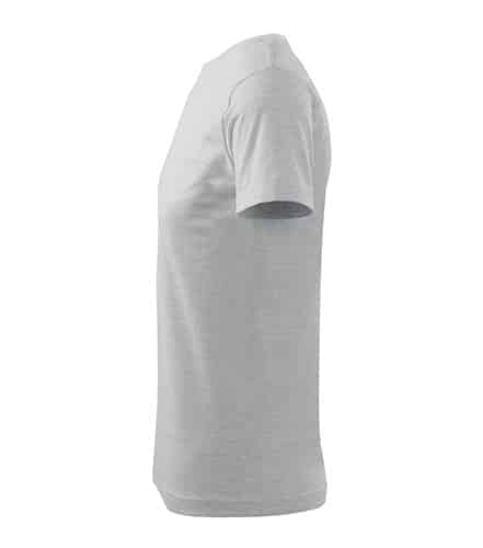 Pánské tričko bez potisku - barva světle šedý melír