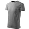 Pánské tričko bez potisku - barva tmavě šedý melír