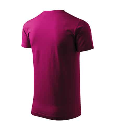 Tričko bez potisku Fuchsiová barva
