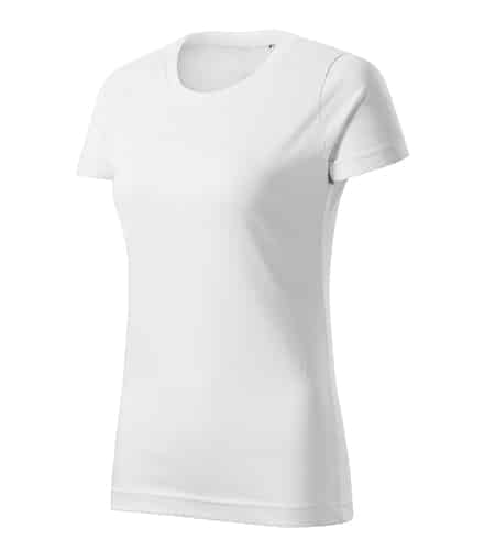 Bílé dámské tričko bez potisku