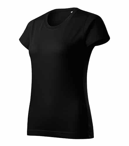 Černé dámské tričko bez potisku