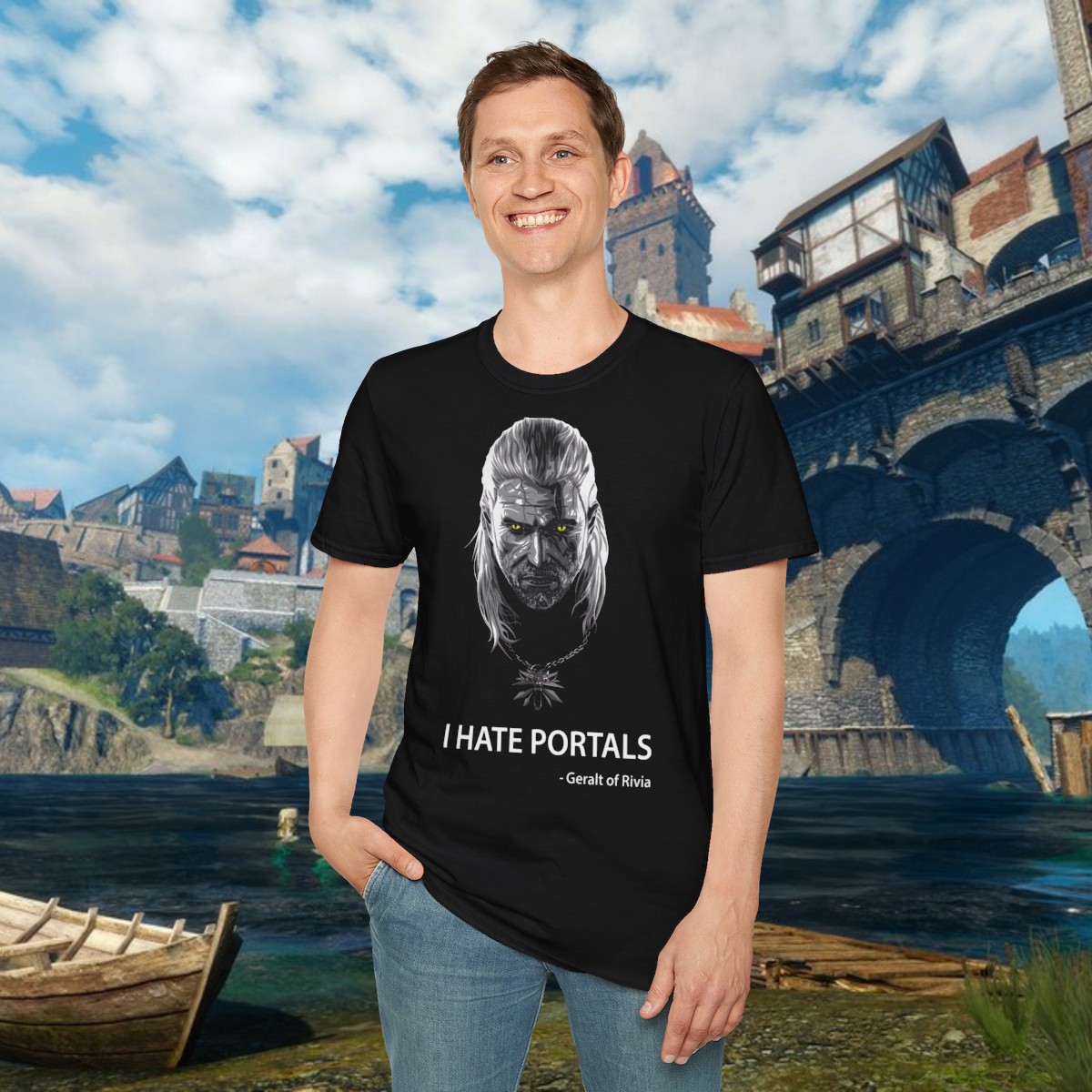 Tričko I hate portals - Geralt of Rivia - Obrázek 2