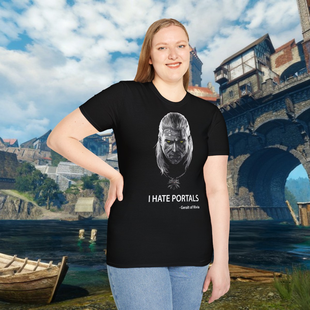Tričko I hate portals - Geralt of Rivia - Obrázek 4