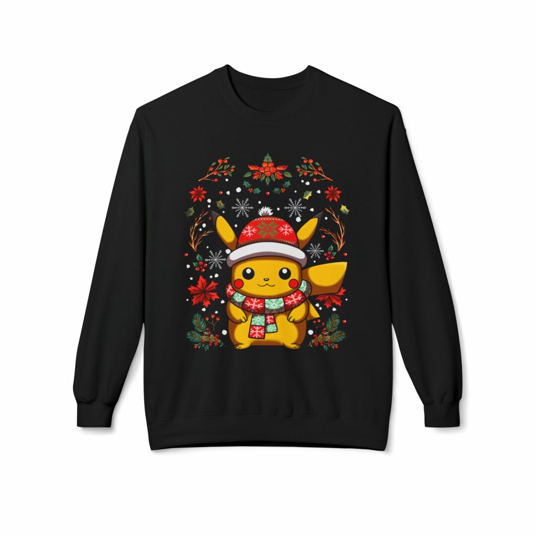 Mikina bez kapuce Vánoční Pikaču