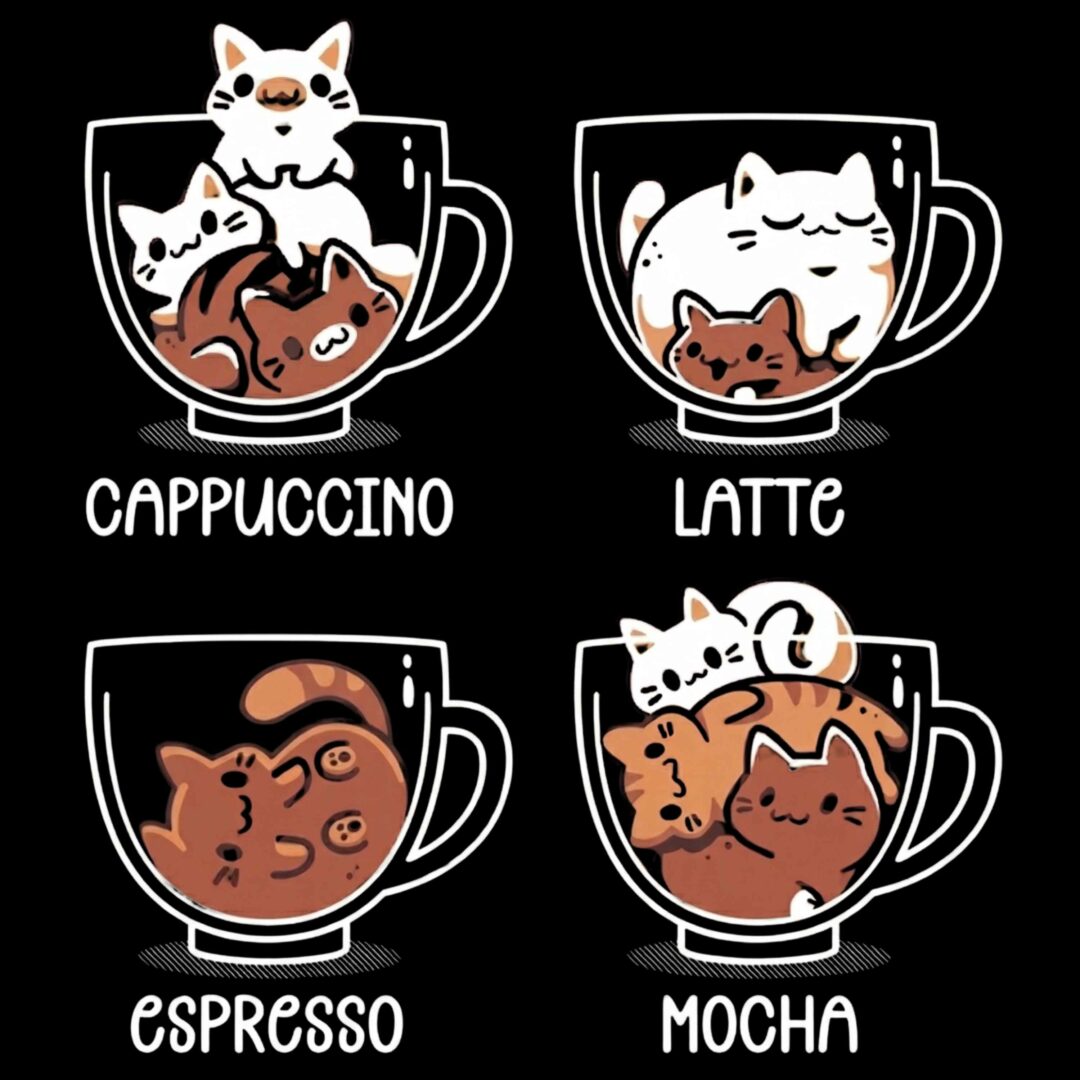 Alternative view of Tričko Coffee cats